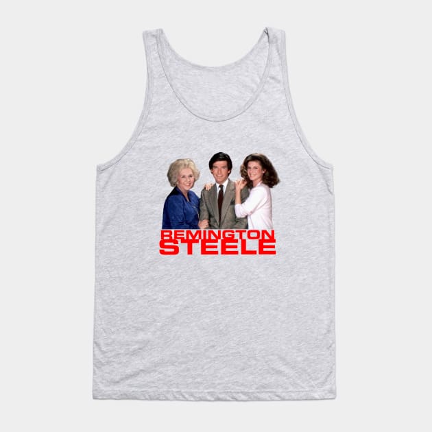 Remington Steele - Group - 80s Tv Show Tank Top by wildzerouk